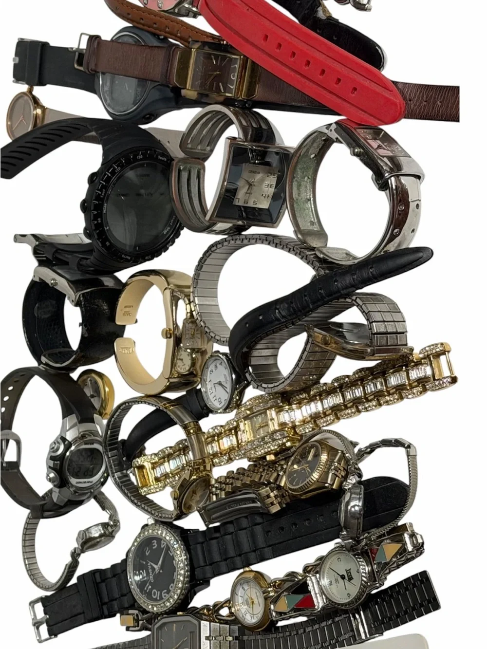 Lot of Watches for Parts & Repair Unisex Need Batteries Untested Vintage